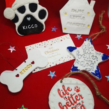 Dog's inspired Christmas tree decoration box